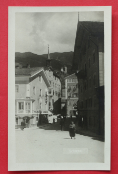 AK Schwaz / 1940-1960 / Foto Karte / Strassenansicht / Filz Pelzwaren Unterberger / Tirol